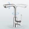 Cold and Hot Water Faucet In Bathroom New Type Washbasin Faucet Sink Faucet Singel Handel Single Hole Deck Mounted Chrome