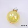6PCS Plastic Laser Christmas Balls Pendant Small Merry Christmas Decoration Christmas Balls Set Holiday Decoration
