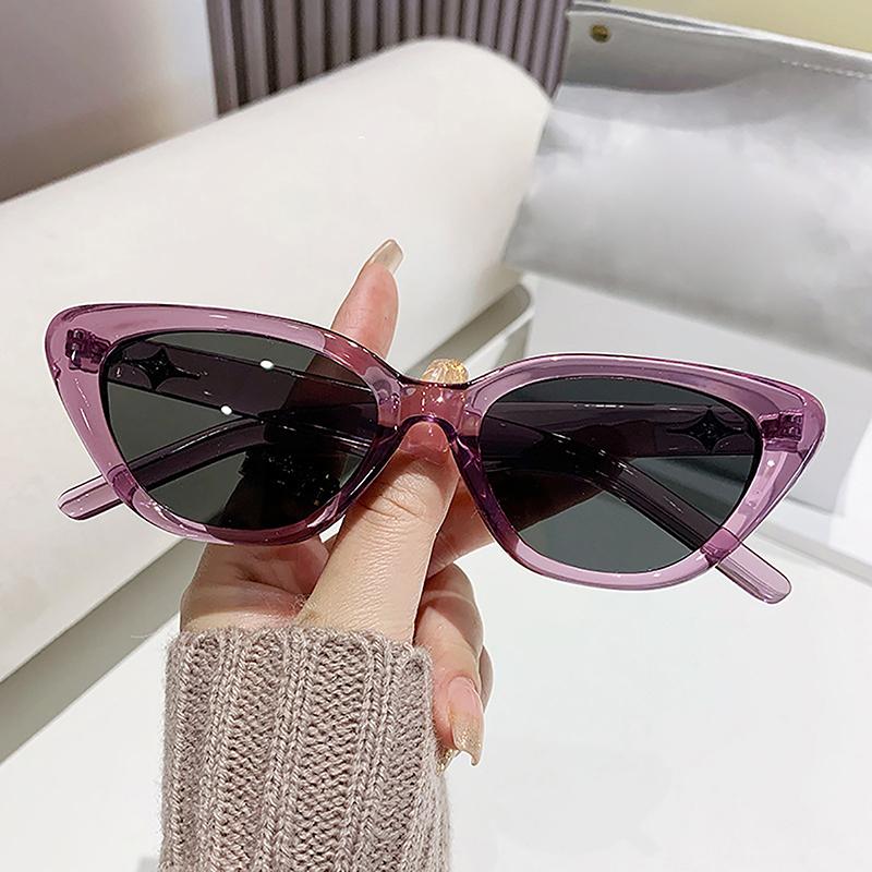 Retro Small Oval Frame Macaron Pattern Tendy Sunglasses Women Men Vintage