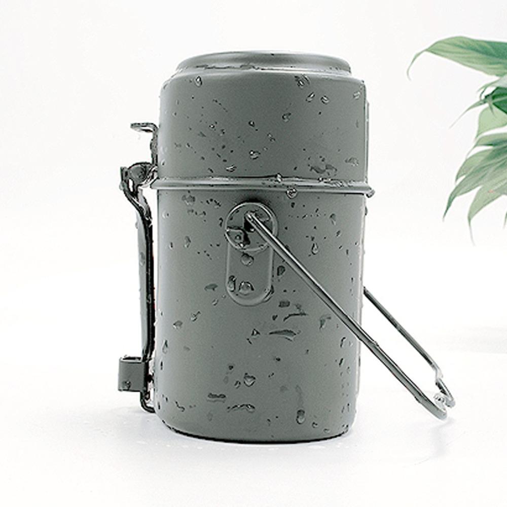 Durable Aluminium Alloy Mess Tin Portable Lightweight Lunch Box Multifunction Mess Kit Outdoor Camping
