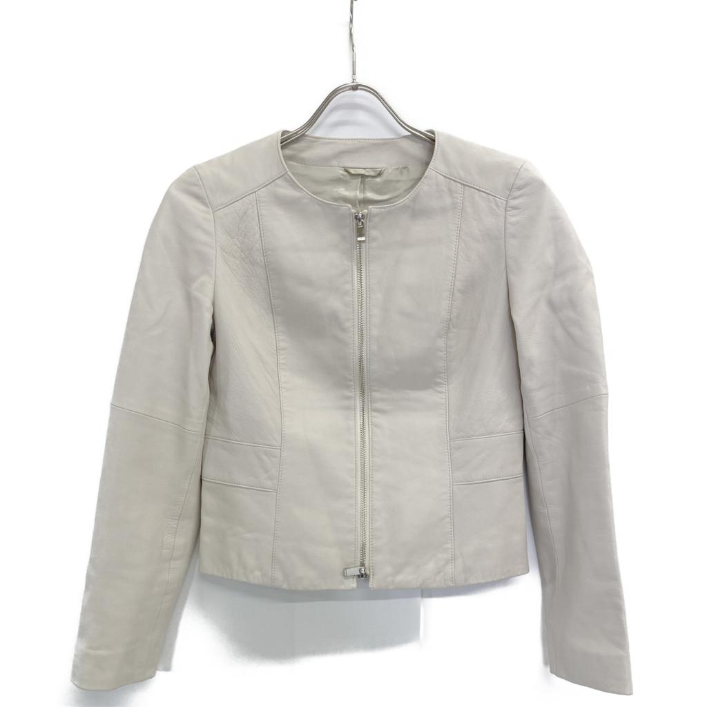 ANAYI 101617-10-040-04-360 Sheepskin Leather Jacket Jacket 36 Light beigeUsed