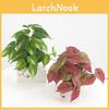 Planta Artificial Verde Impressão 3D Folha de Batata Doce Ipomoea Decoração de Interior Para Casa Arte de Parede