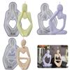 DIY Thinker Statue Silicone Mold 3D Nordic Art Abstract Human Body Plaster Ornament Mould Epoxy Resin Handicraft Mold Home Decor