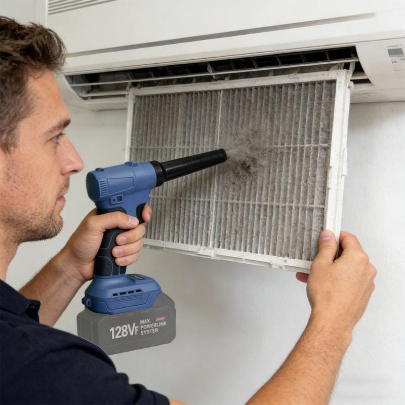 Portable Electric Leaves Blower Small Size Rechargeable Cordless Leaves Blower Low Noise Light Weight Blowing Tool