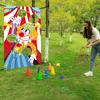 1 Set, Carnival Toss Games, Includes Carnival Banner And 3 Sandbags, Outdoor Party Game Supplies, Yard Lawn Easter Party Game