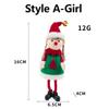 Newest Christmas Elves Stuffed Plush Dolls Hanging Ornaments Xmas Tree Decor Cute Boy Girl Elf Pendant Kids Gifts New Year Noel