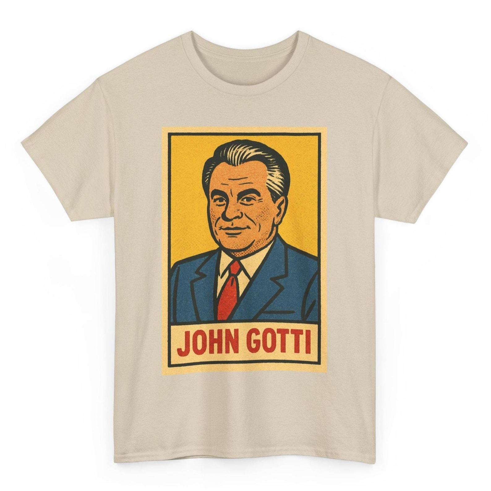 John Gotti T-Shirt: Retro Comic Art Mafia Boss Tee 2XL