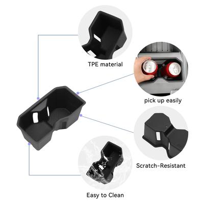 For Toyota Tundra (SR Version Only) 2022-2025 Center Console Cup Holder TPE Shock-Absorbing Car Cup Tray Tidying Accessories