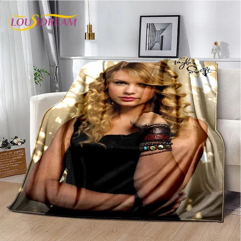 3D Sängerin Taylor-r Alison S-Swift Tay Weiche Flanelldecke für Betten Schlafzimmer Sofa Picknick, Überwurfdecke zum Zudecken Draußen Freizeit