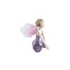 Estatueta de Fada Flor Alada Resina Anjo Voador Miniatura Presente Menina Fada Miniatura Mesa