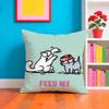 Heiß-Cartoon S-Simons-Katze Kissenbezug Plüschstoff Weich Zweiseitig Bedruckt Sofa Warm Winter Heimgeschenk Kissenhülle