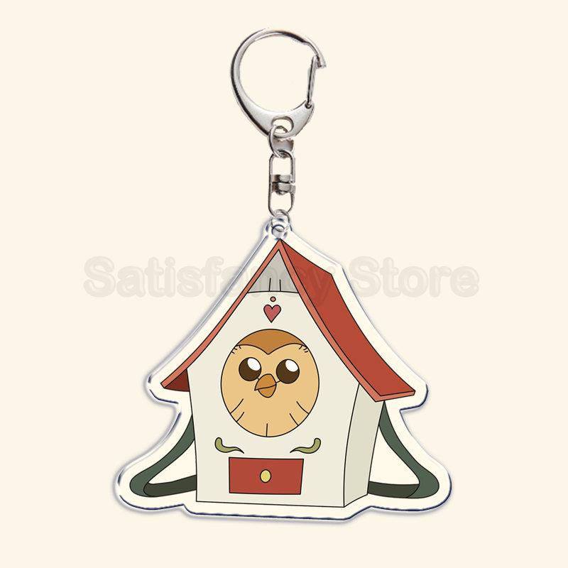 The Owl House Schlüsselanhänger Luz Noceda King Eda Hooty Acryl Schlüsselanhänger Anhänger Schlüsselring Schlüsselanhänger für Tasche Anhänger Zubehör Geschenk