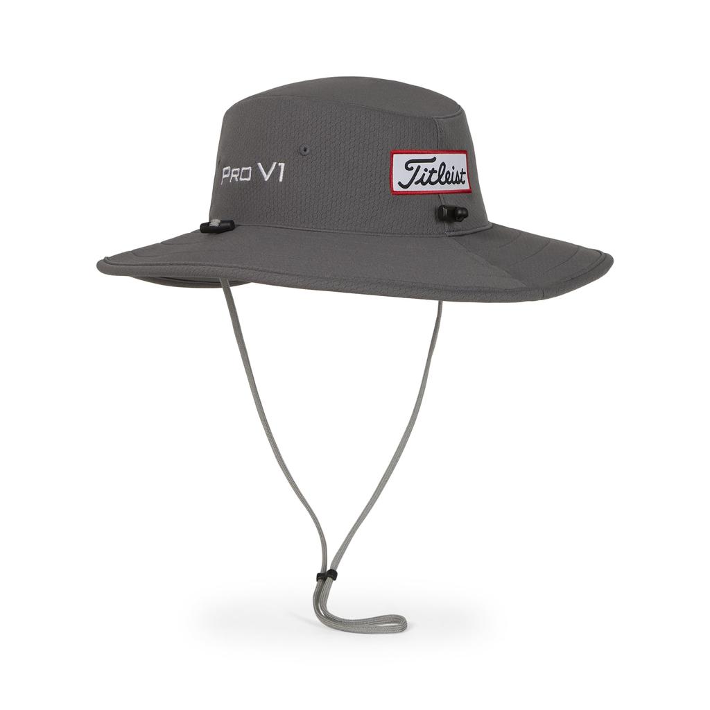 Titleist Tour Aussie Hat, Charcoal and White, TH24TAUSN2-0C1