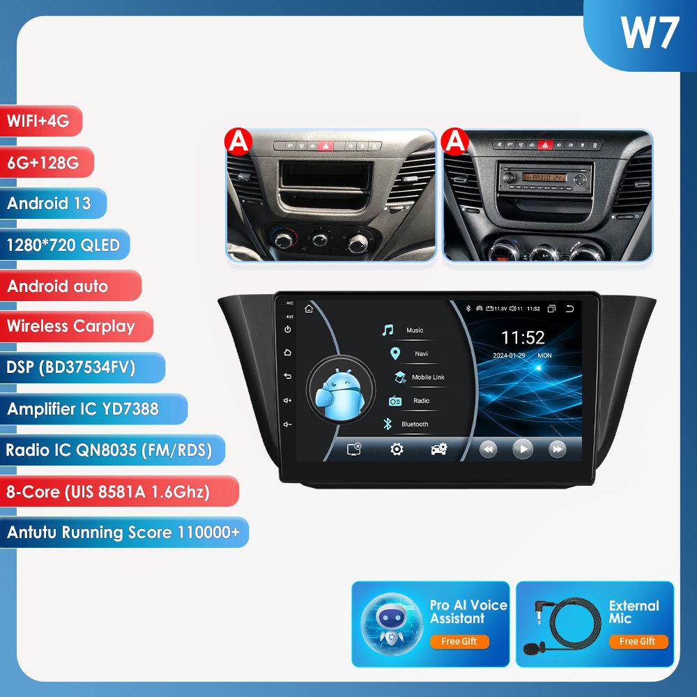 Hizpo 4G 9'' AI Intelligent System Wireless CarPlay Android Auto Radio for Iveco Daily 2013-2021 Car Multimedia GPS 2din Intelligent Screen DVR Cam
