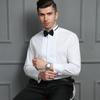 Camicia da Smoking da Uomo con Collo a Coda di Rondine - Costume da Matrimonio da MC Testimone in Stile Francese, Camicia Bianca Taglia Plus