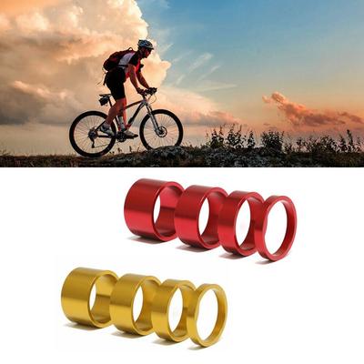 8 Stück Aluminiumlegierung Gabelkopf-Unterlegscheiben 5mm/10mm/15mm/20mm Fahrradvorbau Lenker Spacer Rennrad