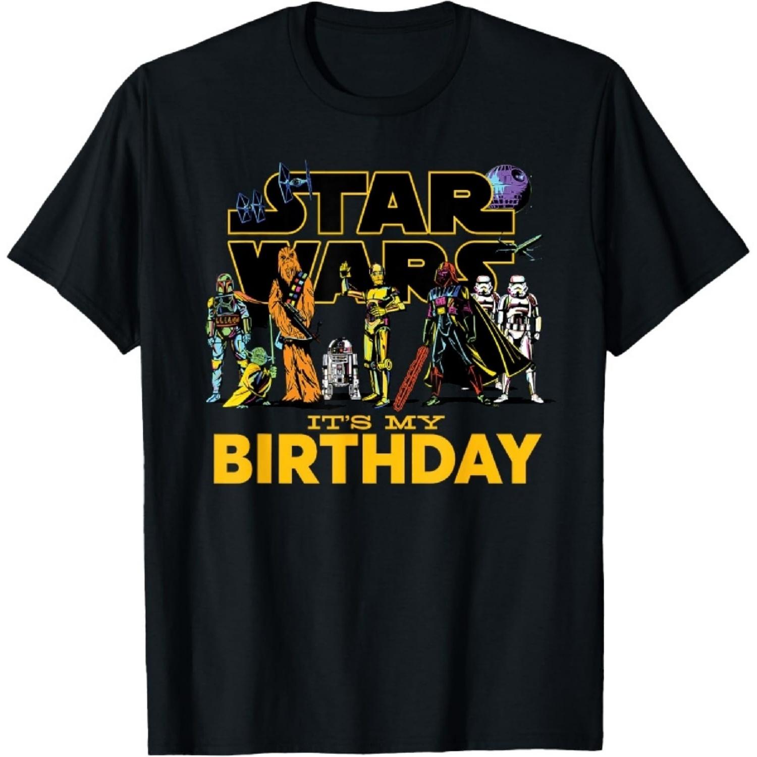 Star Wars Classic Characters Party Matching It’s My Birthday T-Shirt XXXXXL разноцветный