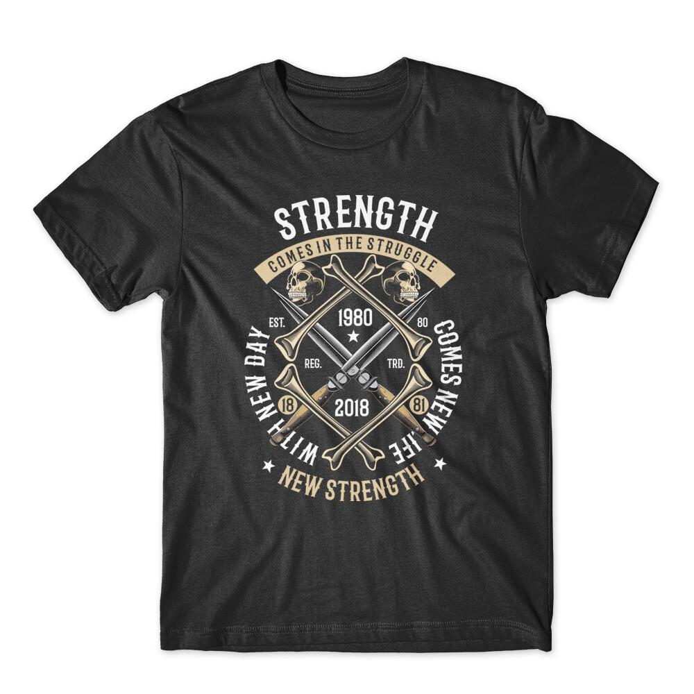 Strength T-Shirt 100% Cotton Premium Tee NEW