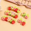 10Pcs/Lot Cute Cartoon Mini Erasers Fruit Ice Cream Pencil Rubber Kawaii Watermelon Kiwi Erasers Kids Students School Stationery
