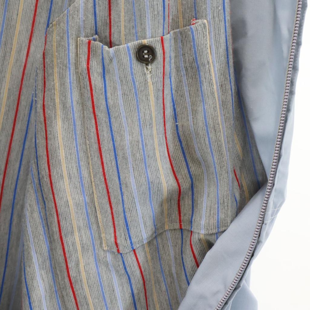 Erba Travel 80s West German Vintage Blouson Blue Gray Men's Used