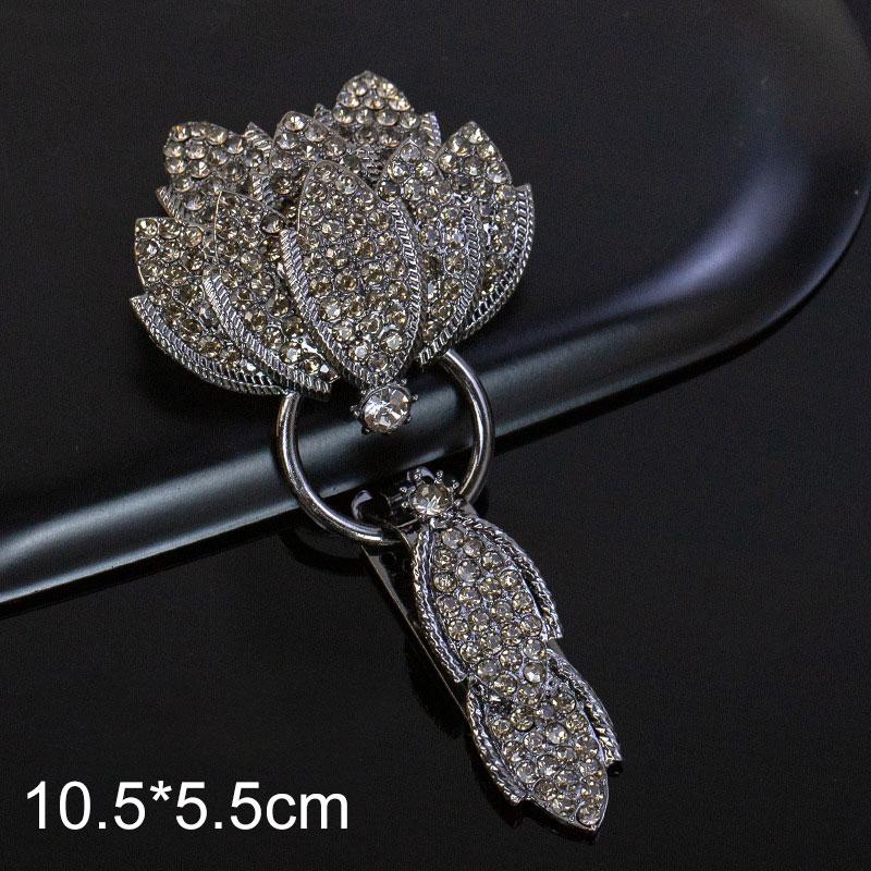 1Pc Handwork Sewing Originality Shiny Rhinestone Overcoat Decor Duckbill Buckle Fashion Metal Button Clothing Accessory