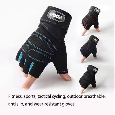 Breathable Wear-Resistant Fitness Gloves Half Finger Sports Tactics Cycling Outdoor Mountaineering Gloves