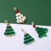 Festive Knitted Christmas Tree Pendant Earrings & Phone Charms