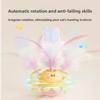 Cat Toy Rotating Puppet with Feather To Entertain Cats. Self-amusement Device for Cats. Electric Cat Toy That Can Emit Light.