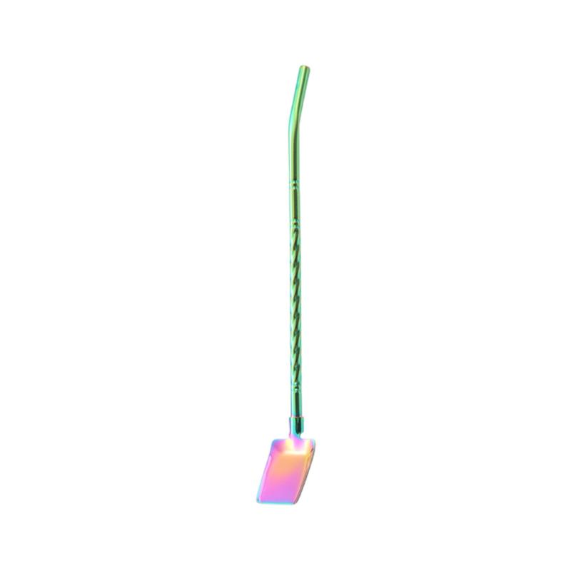 Barware Drinking Spoon Straws, Stainless Steel, Innovative Shovel Shape for Ice Cream & Kitchen Use