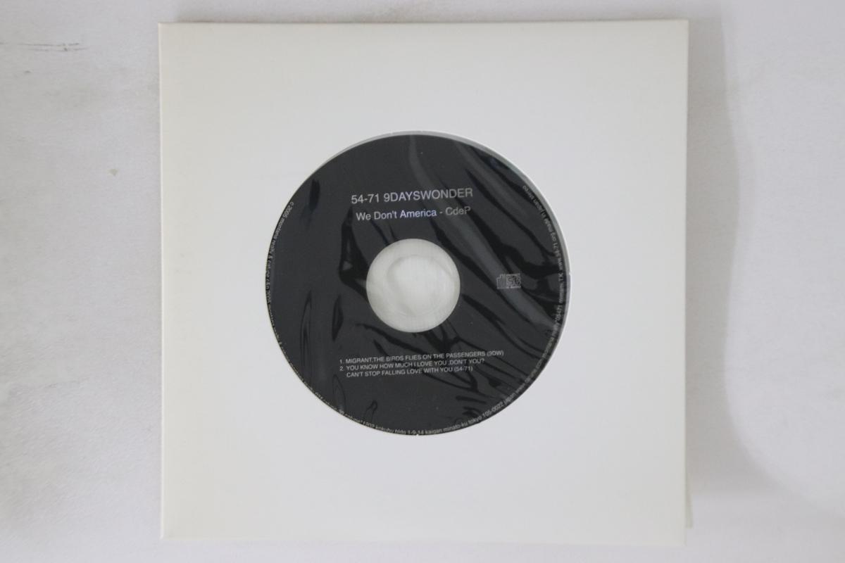 

CD 54-71, 9WD - We Don t America NONE NOT ON LABEL 2005 Japan Japanese Pop/Rock Used