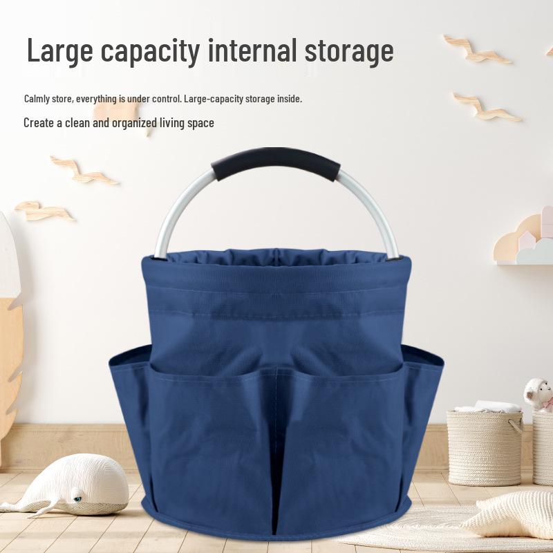 Lightweight Foldable Beach & Picnic Basket - Portable Handheld Storage and Wash Bag