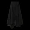 Gonna Lunga A-Line a Vita Alta con Orlo Irregolare da Donna