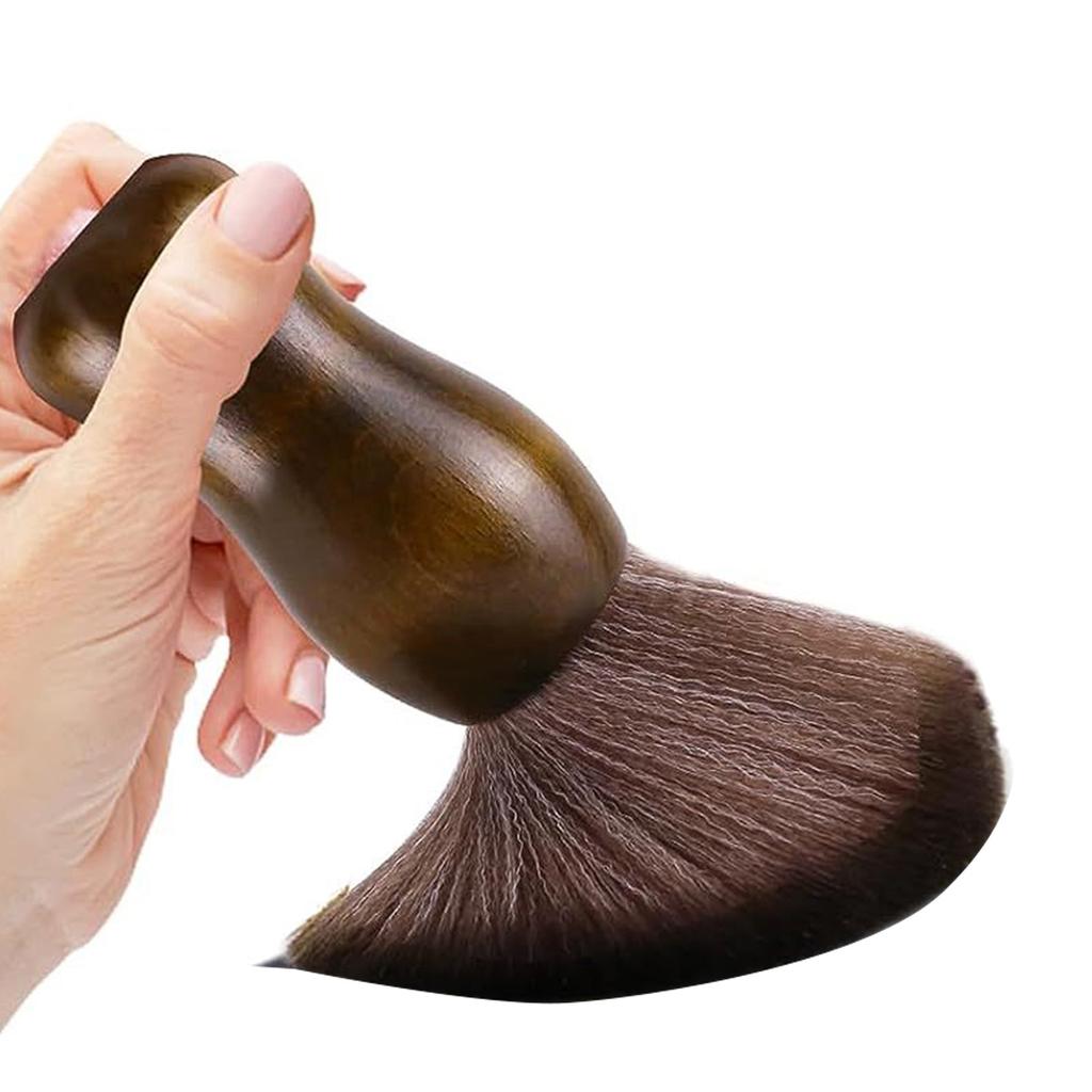 Cleaning Brush for LP Vinyl Record Super Soft Brush Wooden Handle&Carbon Fiber Bristles Anti-static