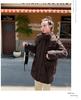 Women's Autumn and Winter Coat Solid Color Hooded Loose Thickened Windproof Mid-length Women's Jacket