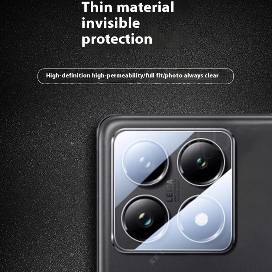 2 st HD Klar Kameralinsskydd Härdat Glas För Xiaomi 14T / 14T Pro / 14 Pro Ultra HD Klar Lins Glasfilm