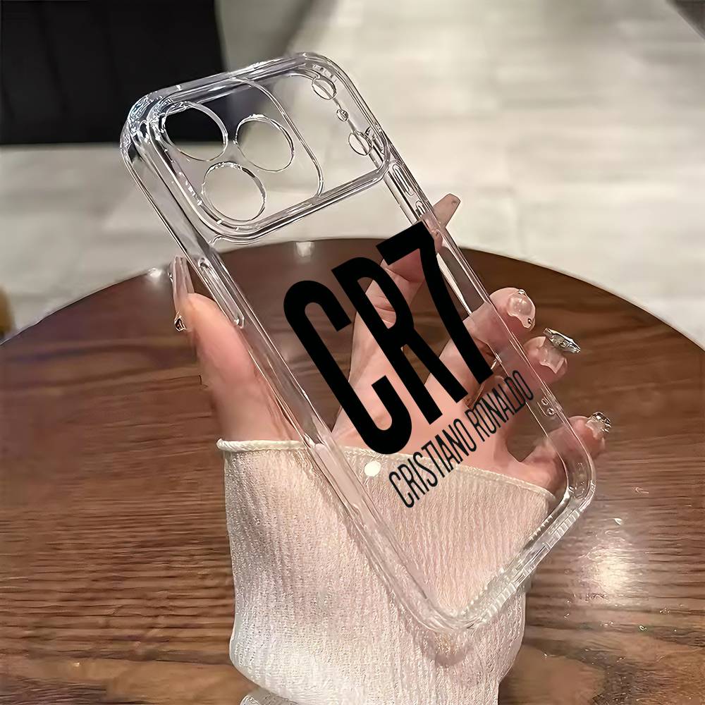 

Cr7-Cristiano-Ronaldo Phone Case For iPhone 17 16 15 14 13 12 11 Mini Pro Max Plus Transparent Cover iPhone17promax