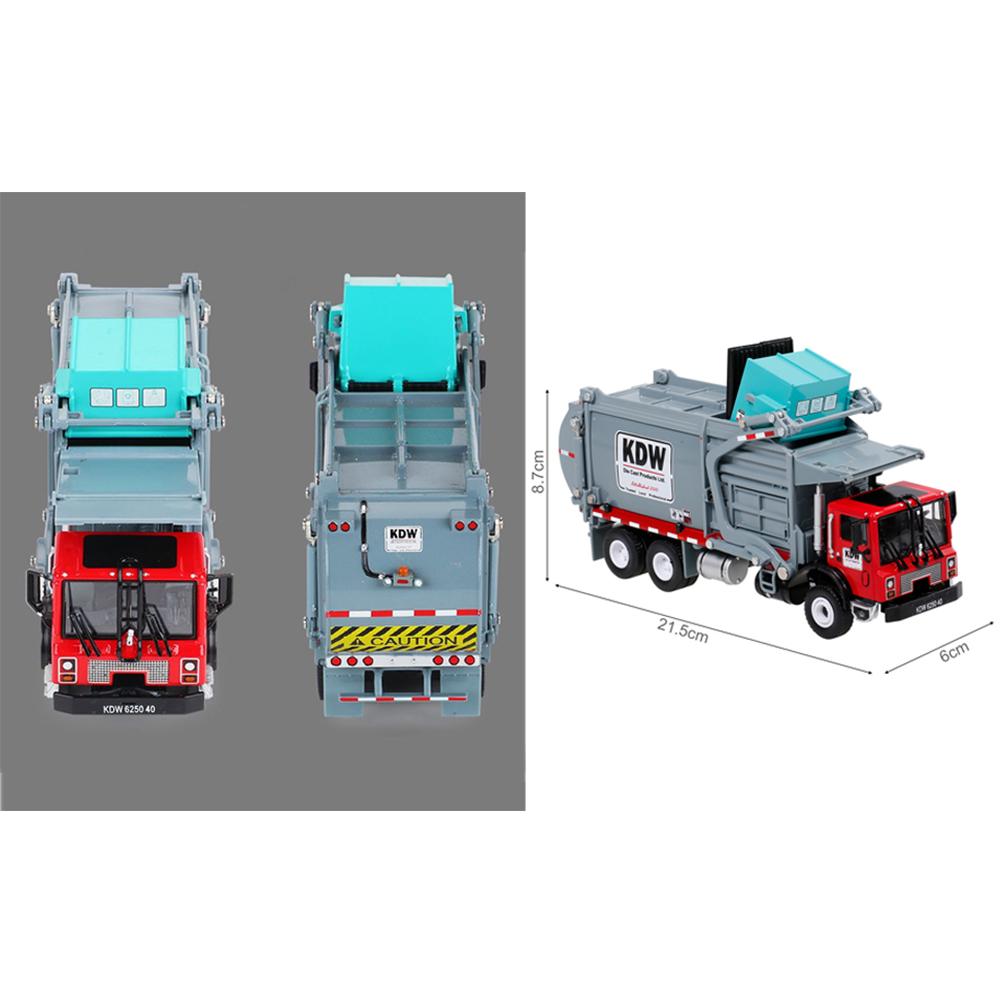 1/24 Scale Alloy Transporter Garbage Vehicle Truck Diecast Car Model Toys Gift