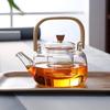 Visionary High Borosilicate Glass Teapot Set with Lifting Handle