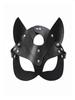 Gothic-Style Cat-Ear S&M Leather Mask, Unique  Accessory for Adult Erotic Roleplay, Spice Up Bedroom Bondage & Sensual Games
