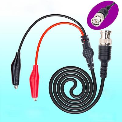 10 cm BNC Q9 auf Dual-Krokodilklemme Oszilloskop-Testsondenkabel, Kabelanschluss, Dual-Tester-Werkzeuge für elektrische Arbeiten