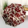 1pc Floral Pattern Circular Design Umbrella with Plastic Handle,Suitable for All Seasons UmbrellaPT507