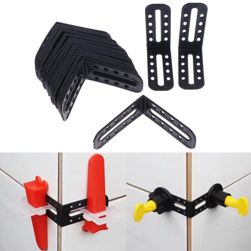 25Pcs Tile Leveling System Clips Male Angle For Floor Wall Tile Leveler Spacers Locater Adjuster Laying Construction Tools