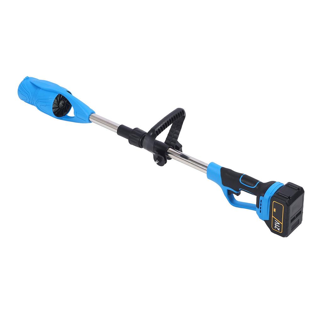Cordless Leaf Blower 21V Li Battery Powered 520CFM Foldable Electric Blower for Yard Lawn Care Blue US Plug