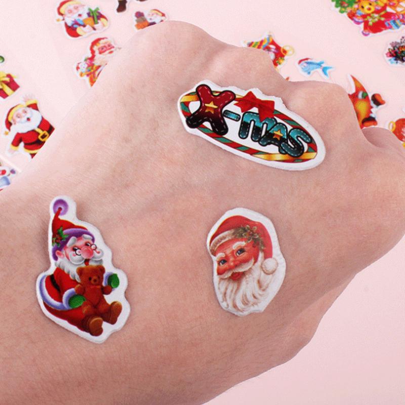 Autocolant 3D cu Bule Moș Crăciun Autocolant Decorativ Cadou de Crăciun