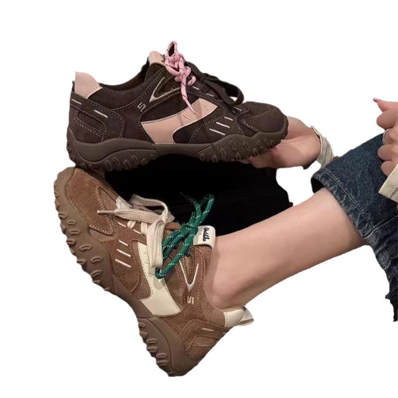 Retro-Sport Forrest Gump Schuhe Damen 2025 Herbst und Winter neu vielseitige Nische ins Samt warm Sport Freizeitschuhe