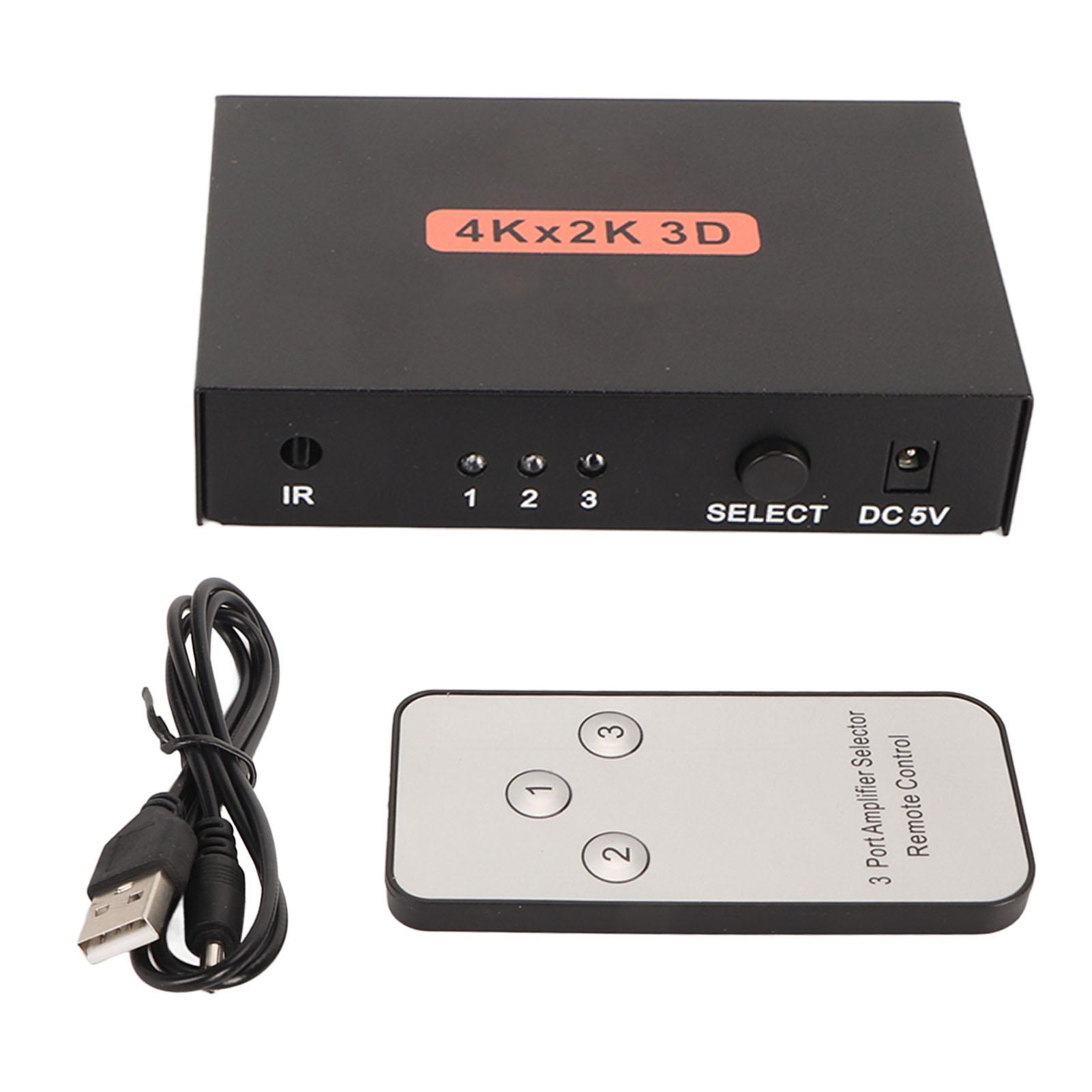 

3 в 1 выход HD мультимедийный интерфейс коммутатор 4K 30 Гц поддержка HDCP 3D HD переключатель селектор с пультом дистанционного управления