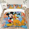 Mickey Pluto Friendship Print 3Pcs Bedding Setduvet Cover With 2 Bedropillowcase Home Birthday Gift