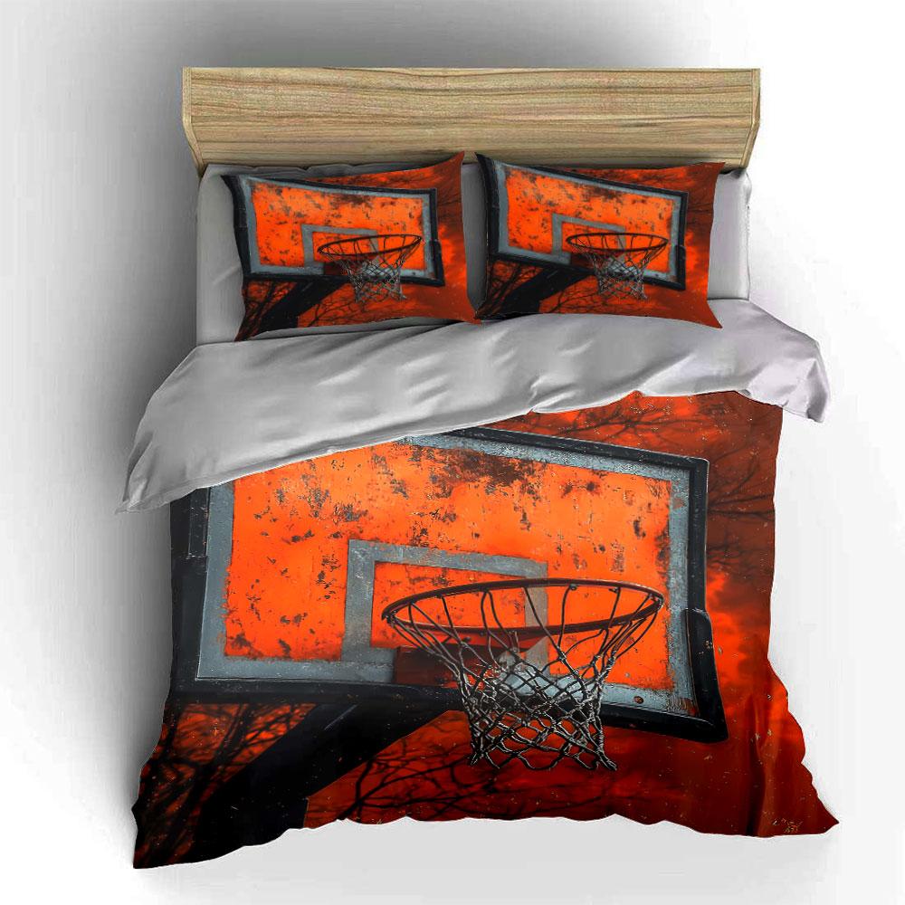 Basketballkorb und Backboard. Bettwäsche-Sets Bettbezug-Sets Bettbezüge Kissenbezüge(1 * Bettbezug 2 * Kissenbezüge, ohne Bettdecke)