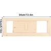Mumusuki Sauna Gable Vent Kit Wooden Rectangle Room Air Vent Sauna Grille Ventilation Louvers Steam Room Sauna Accessory for Sauna Room