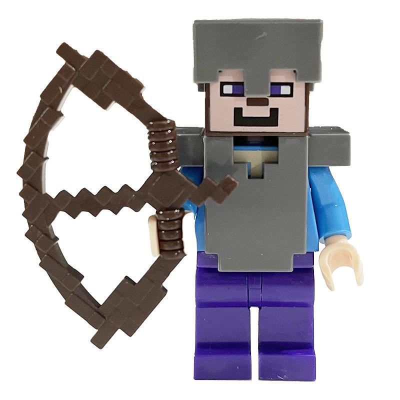 Ninja Warrior Superhero Doll With Weapon Single Building Block Assembly Toy